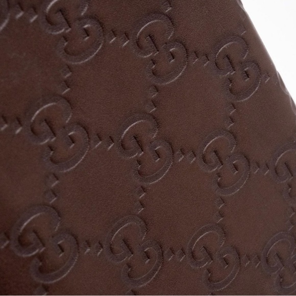 Gucci Guccissima Brown Leather Continental Wallet - Picture 8 of 11